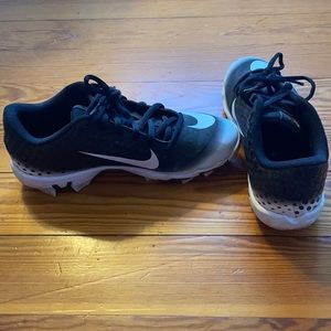 Worn one season, youth Nike Baseball cleats